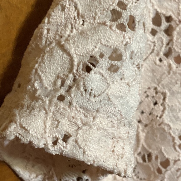 ELLEN TRACY - LIGHT PINK BEAUTIFUL LACE SHIRT (1X) - Picture 10 of 10